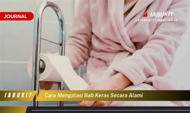 Temukan Cara Atasi BAB Keras Secara Alami yang Jarang Diketahui