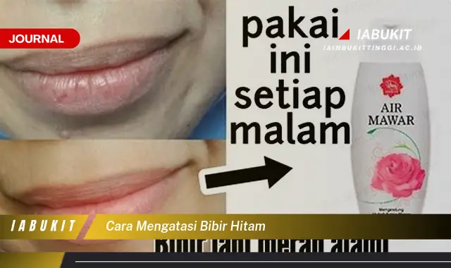 Temukan Cara Atasi Bibir Hitam yang Jarang Diketahui