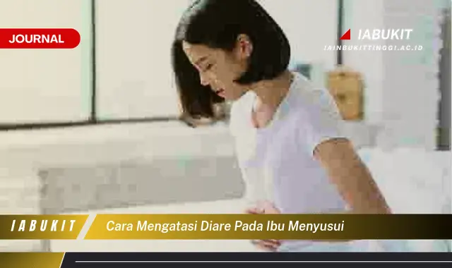 Ketahui Cara Atasi Diare saat Menyusui yang Aman