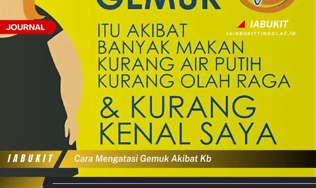 Ketahui Cara Mengatasi Gemuk Akibat KB yang Jarang Diketahui