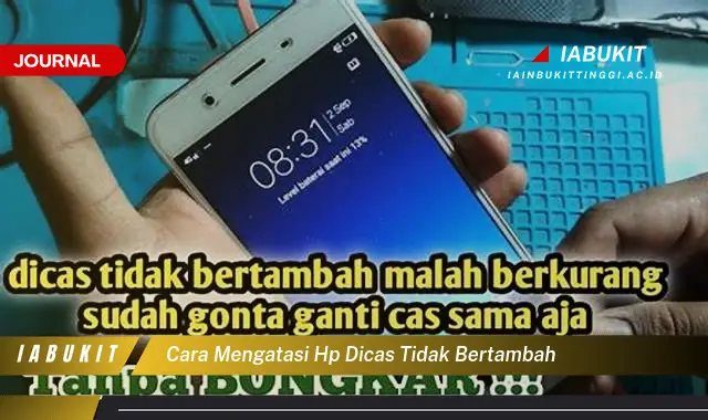 Ketahui Cara Mengatasi HP Dicas Tidak Bertambah yang Jarang Diketahui