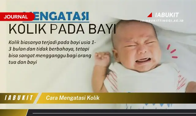 `,

* `Temukan Cara Mengatasi Kolik Bayi yang Jarang Diketahui