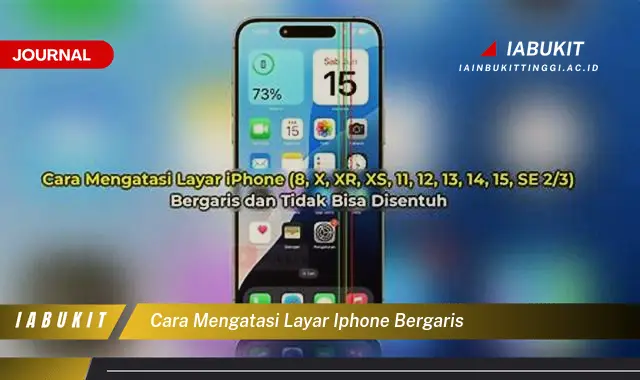 Temukan Cara Mengatasi Layar iPhone Bergaris yang Jarang Diketahui