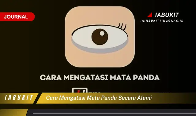 Temukan Cara Alami Atasi Mata Panda yang Jarang Diketahui