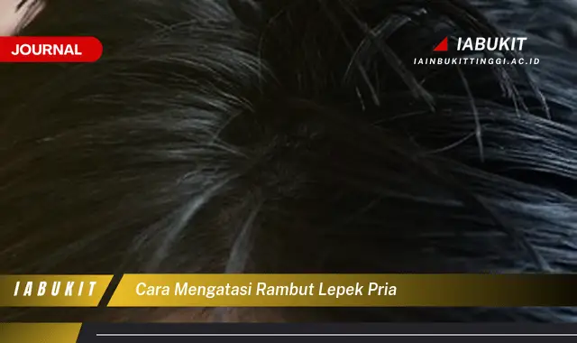 Ketahui Cara Atasi Rambut Lepek Pria yang Jarang Diketahui