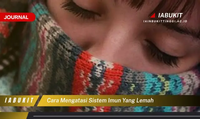 Ketahui Cara Meningkatkan Sistem Imun yang Lemah Secara Alami