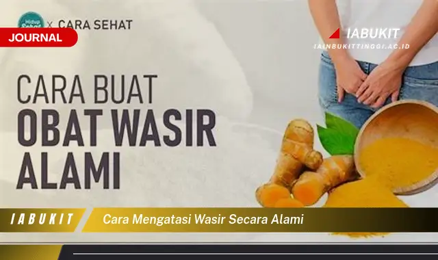 Ketahui Cara Mengatasi Wasir Secara Alami yang Mudah Dipahami