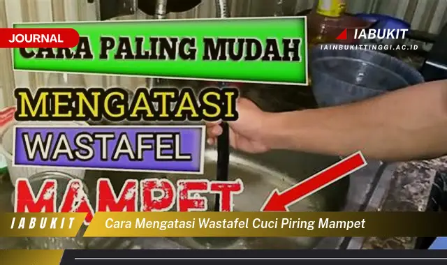 Temukan Cara Atasi Wastafel Mampet yang Mudah Dipahami