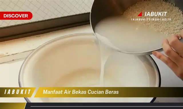 manfaat air bekas cucian beras