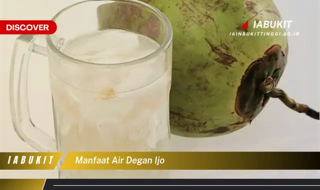 manfaat air degan ijo