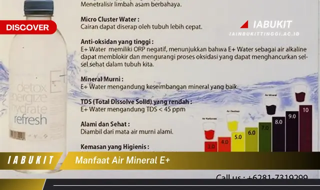 manfaat air mineral e+