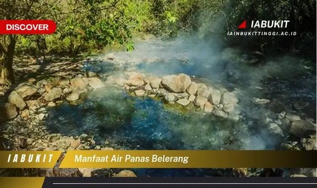 manfaat air panas belerang