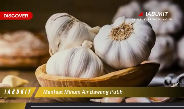 manfaat minum air bawang putih