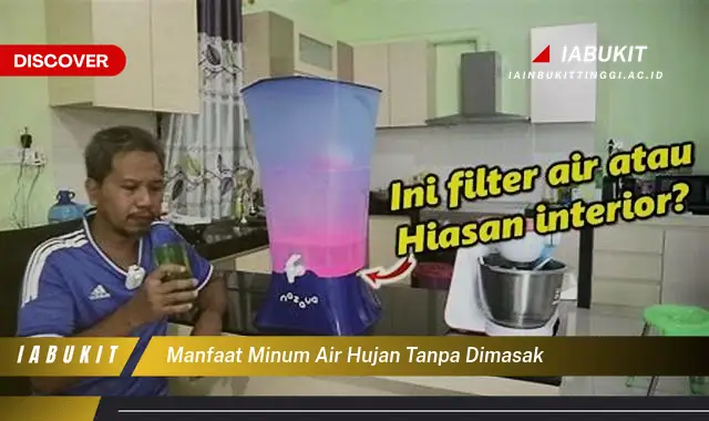 manfaat minum air hujan tanpa dimasak