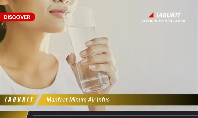 manfaat minum air infus