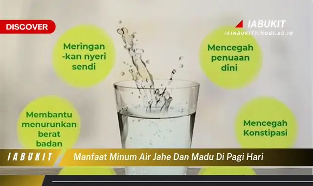 manfaat minum air jahe dan madu di pagi hari