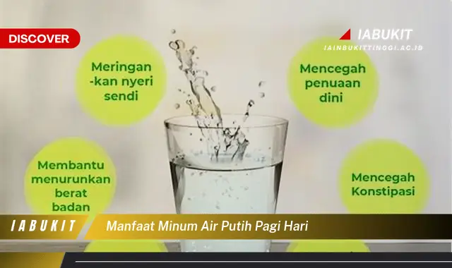 manfaat minum air putih pagi hari