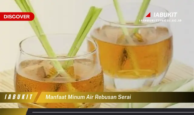 manfaat minum air rebusan serai