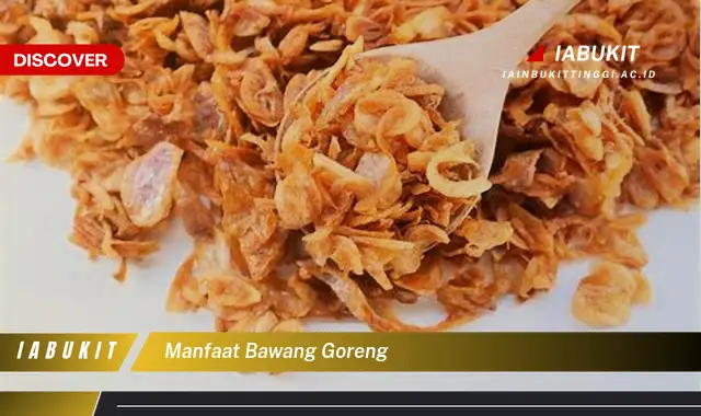 manfaat bawang goreng