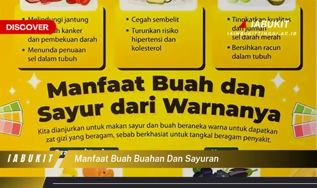 manfaat buah buahan dan sayuran