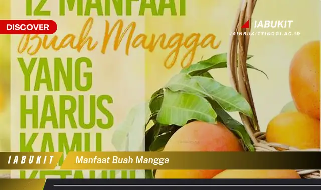 manfaat buah mangga