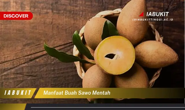 manfaat buah sawo mentah