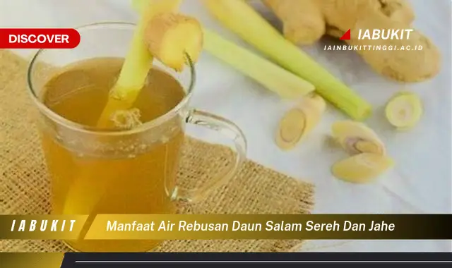 manfaat air rebusan daun salam sereh dan jahe