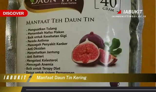 manfaat daun tin kering