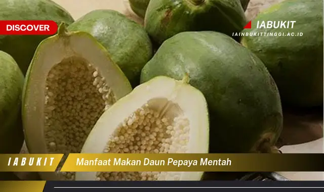 manfaat makan daun pepaya mentah