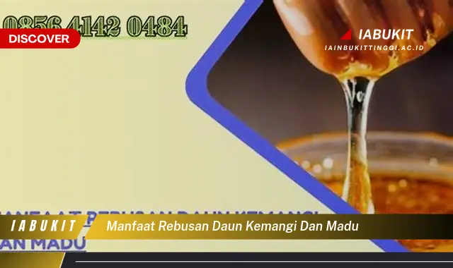 manfaat rebusan daun kemangi dan madu