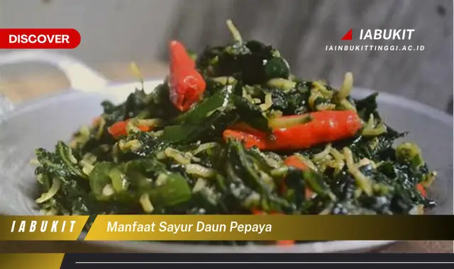 manfaat sayur daun pepaya