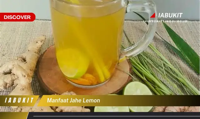 manfaat jahe lemon