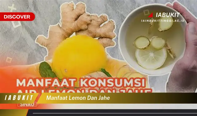 manfaat lemon dan jahe