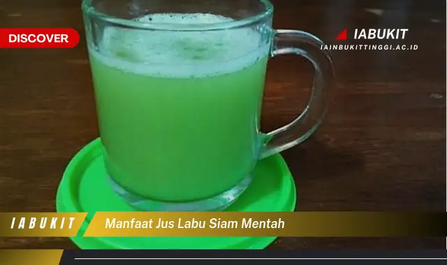 manfaat jus labu siam mentah