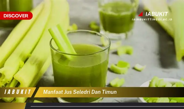 manfaat jus seledri dan timun