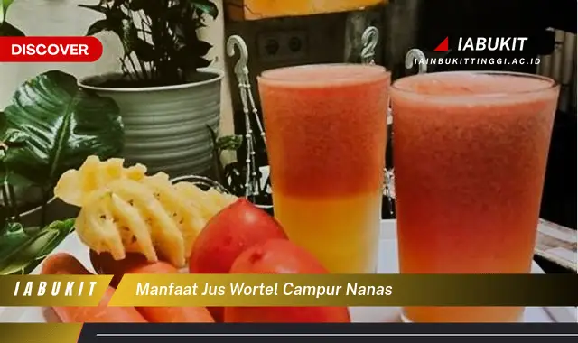 manfaat jus wortel campur nanas