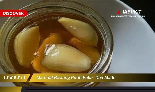 manfaat bawang putih bakar dan madu