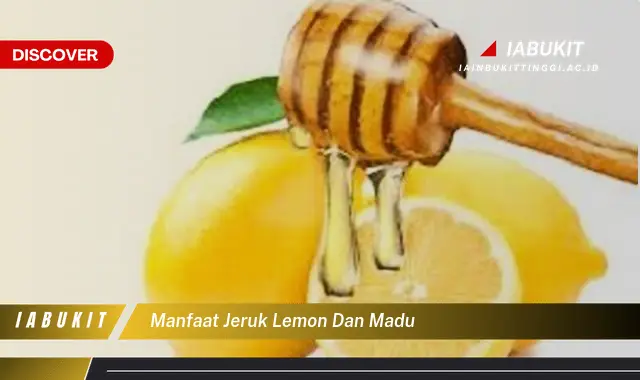 manfaat jeruk lemon dan madu