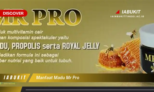manfaat madu mr pro
