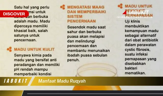 manfaat madu ruqyah