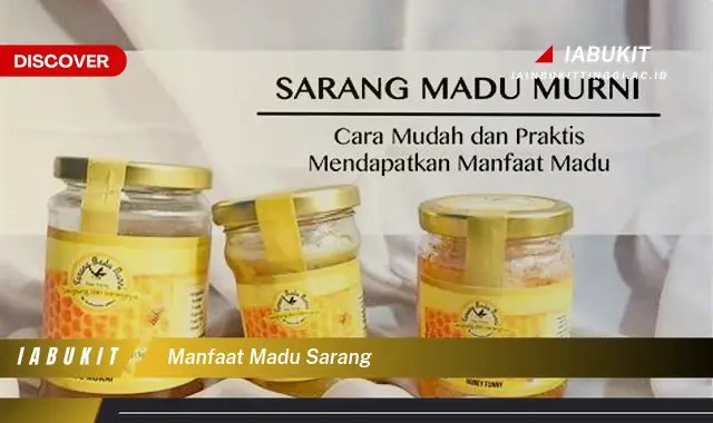 manfaat madu sarang