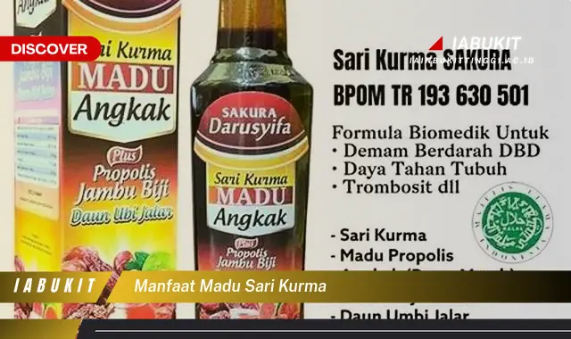 manfaat madu sari kurma