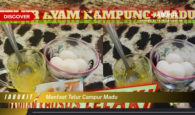 manfaat telur campur madu