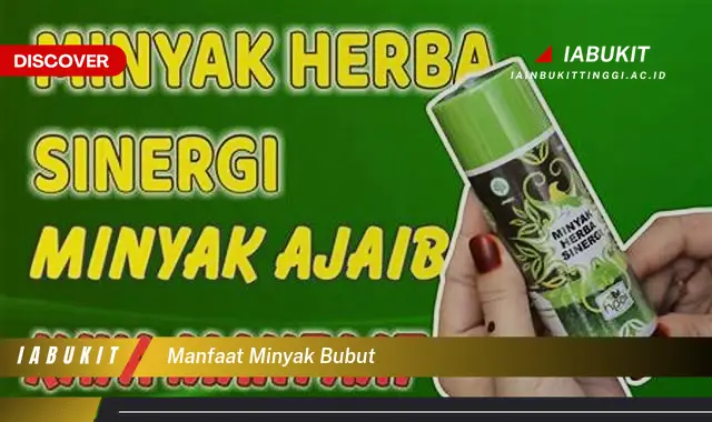 manfaat minyak bubut