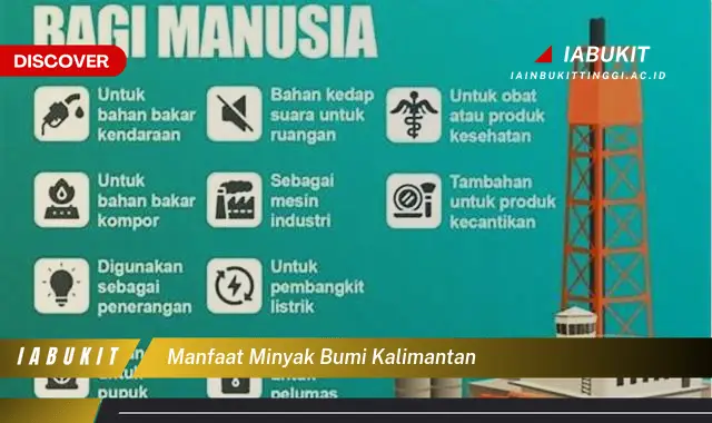 manfaat minyak bumi kalimantan