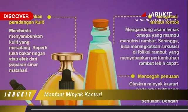 manfaat minyak kasturi