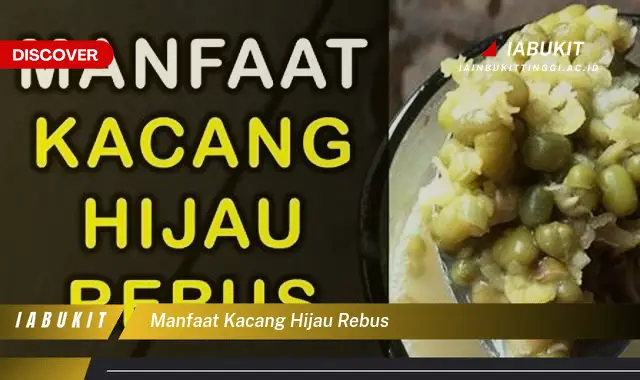 manfaat kacang hijau rebus