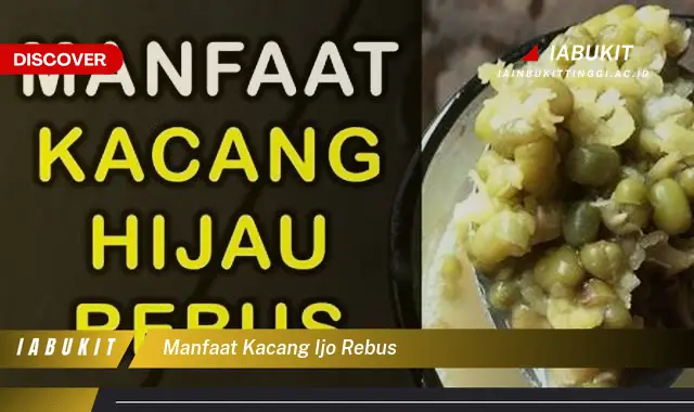 manfaat kacang ijo rebus