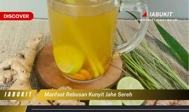 manfaat rebusan kunyit jahe sereh