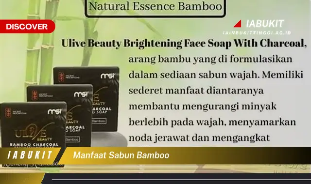 manfaat sabun bamboo